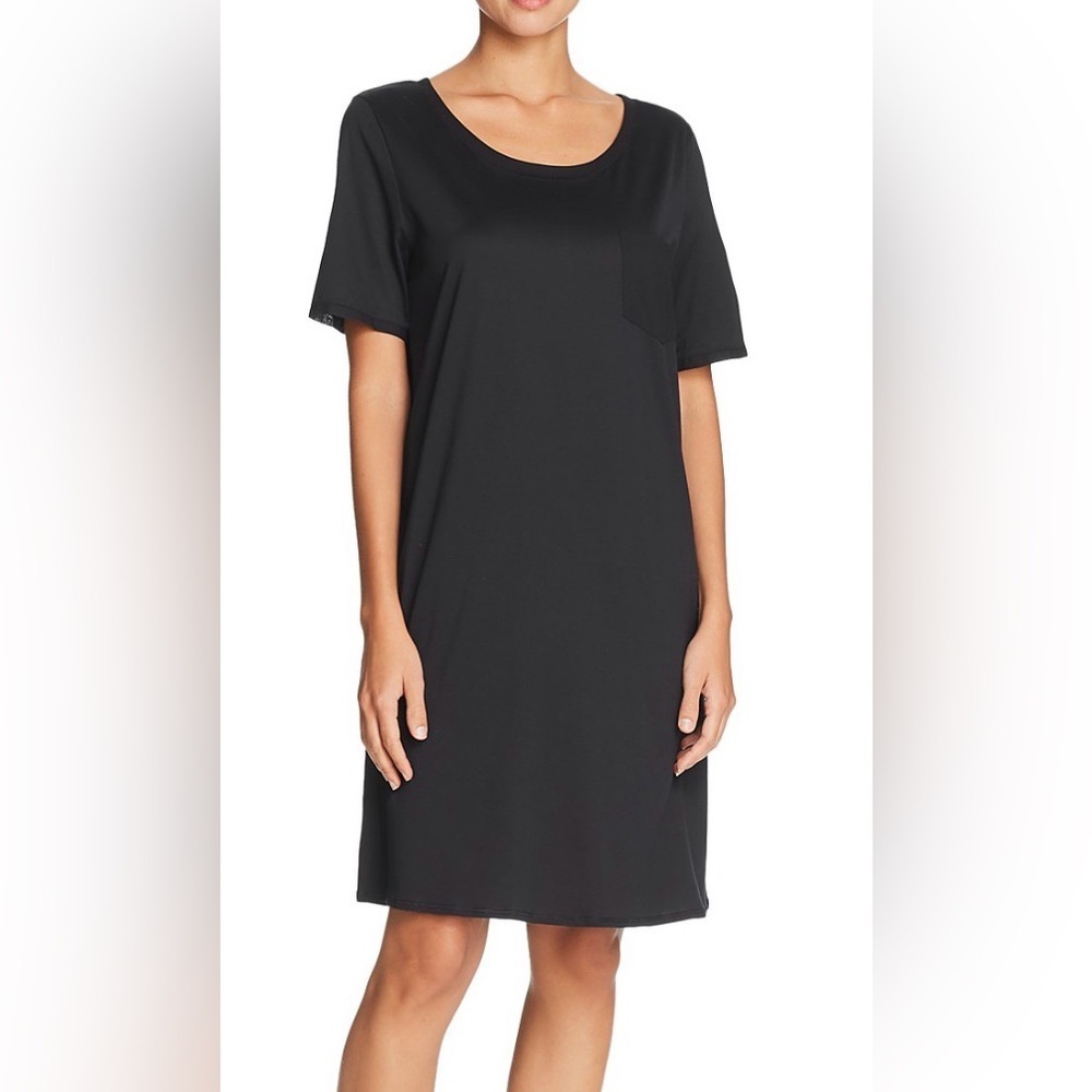 Hanro Cotton Deluxe Sleepshirt Black Size XL